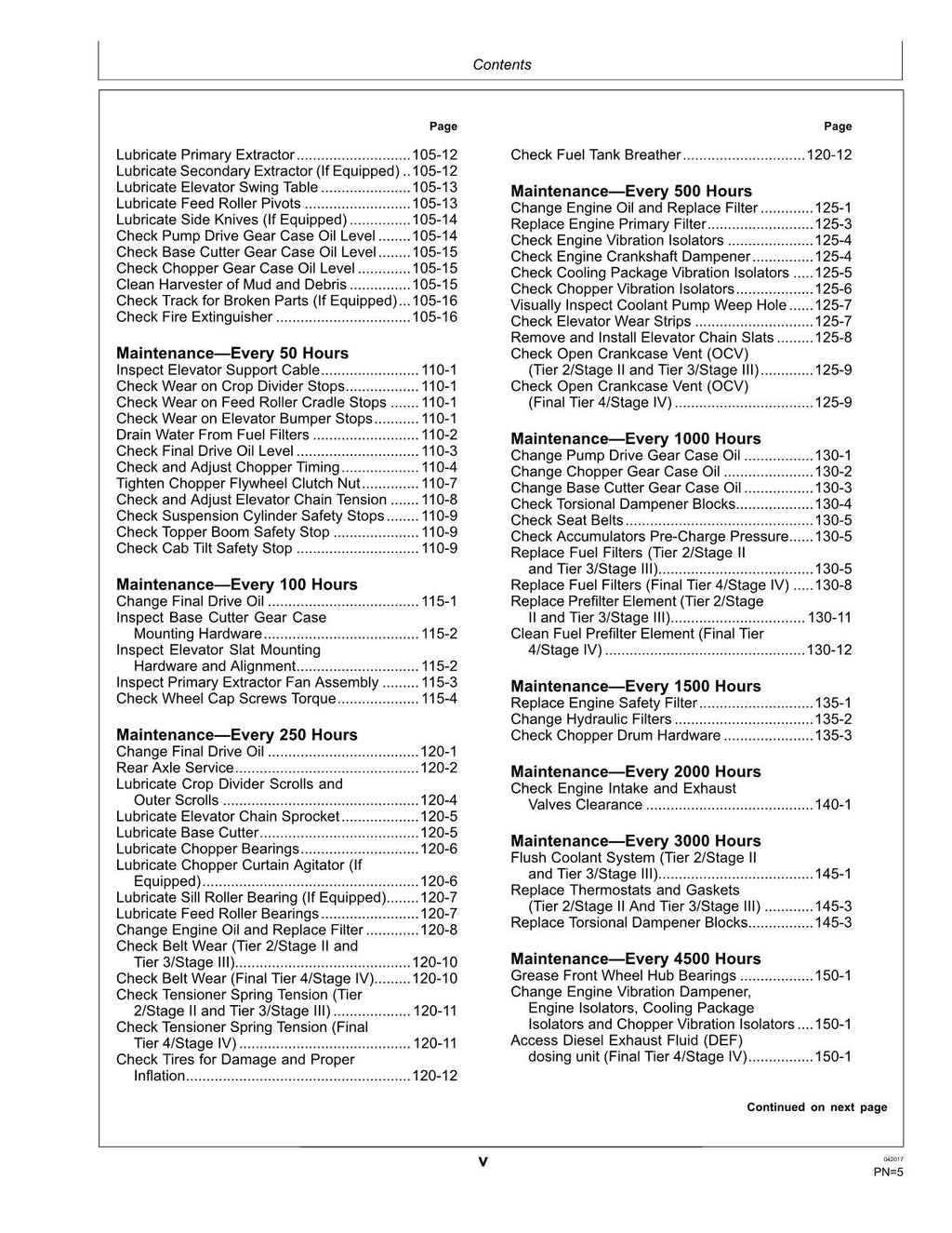 JOHN DEERE CH570 CH670 MANUAL DEL OPERADOR DE LA COSECHADORA N.° 4