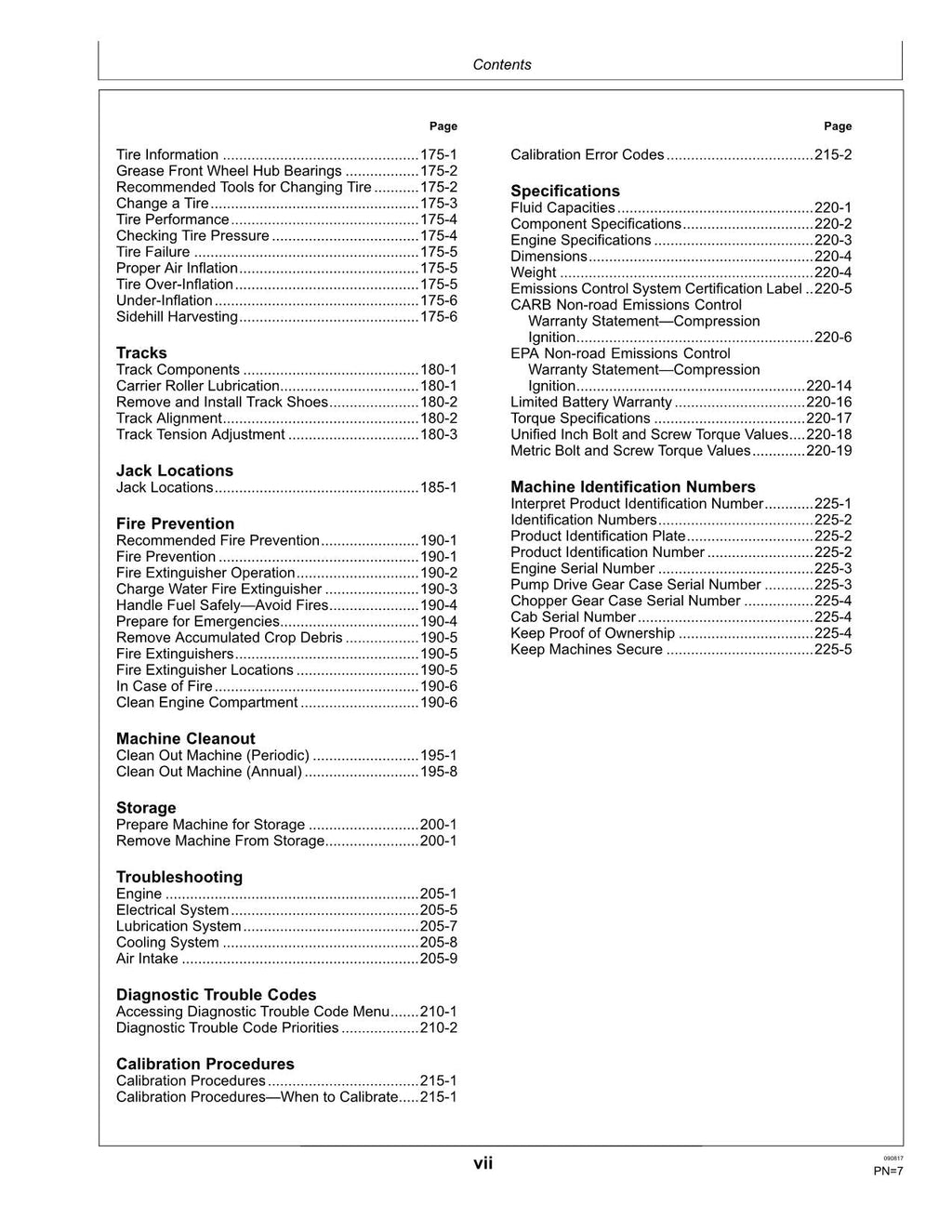 JOHN DEERE CH570 CH670 MANUAL DEL OPERADOR DE LA COSECHADORA N.° 5