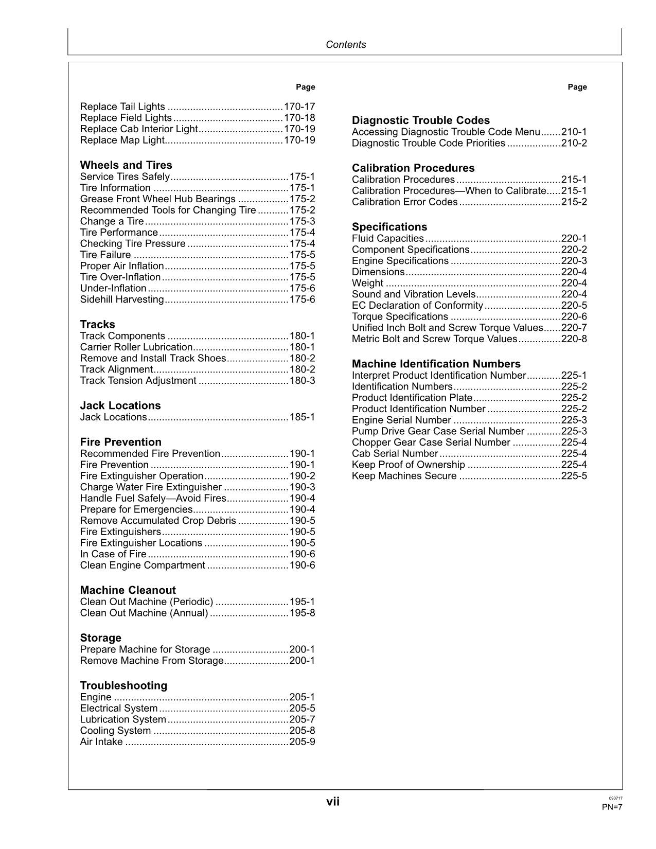 JOHN DEERE CH570 CH670 MANUAL DEL OPERADOR DE LA COSECHADORA #6
