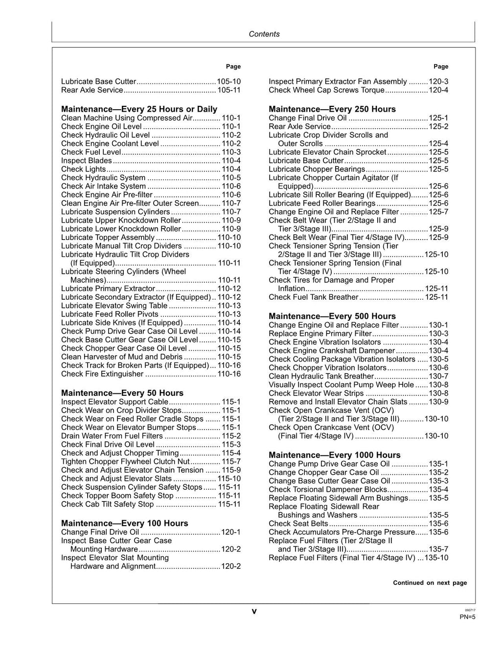 JOHN DEERE CH570 CH670 MANUAL DEL OPERADOR DE LA COSECHADORA #6