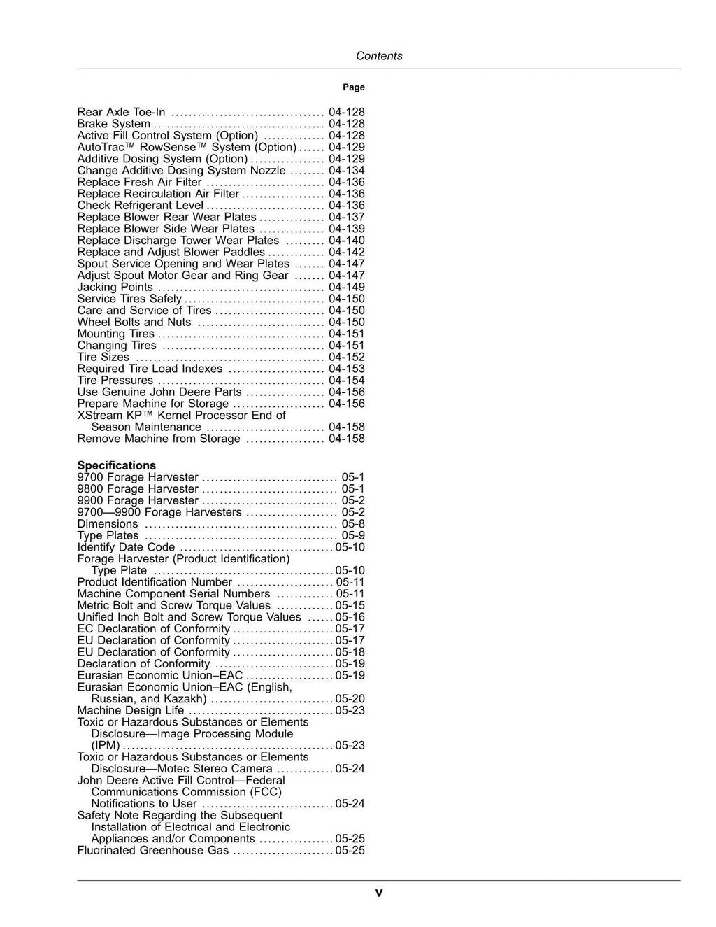 MANUAL DEL OPERADOR DE LA COSECHADORA JOHN DEERE 9700 9800 9900 N.° 8