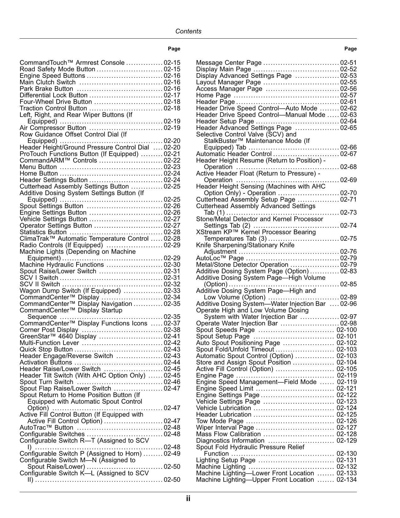 MANUAL DEL OPERADOR DE LA COSECHADORA JOHN DEERE 9700 9800 9900 N.° 8