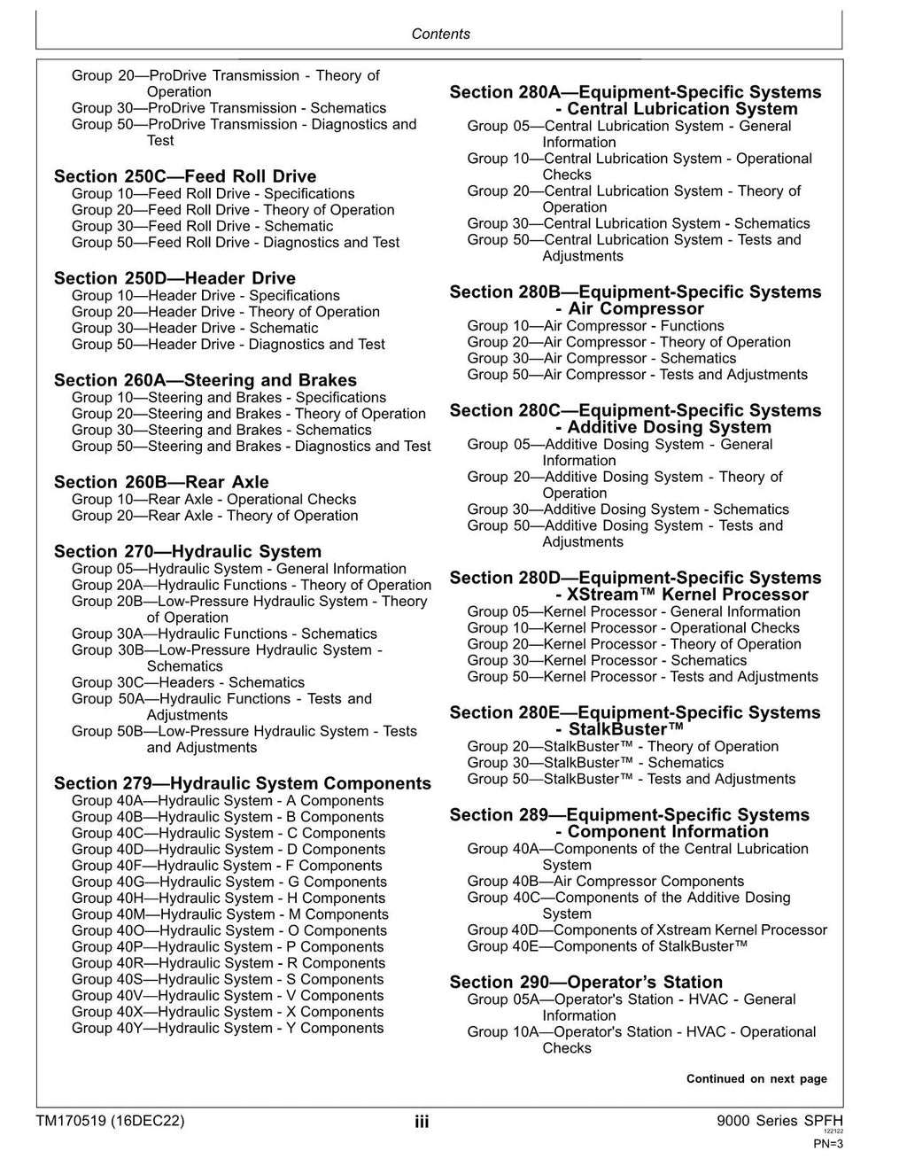 MANUAL TÉCNICO DE SERVICIO DE DIAGNÓSTICO DE LA COSECHADORA JOHN DEERE 9500 9600 9700 TM170519