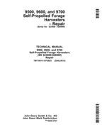 JOHN DEERE 9500 9600 9700 HARVESTER REPAIR SERVICE TECHNICAL MANUAL TM170819