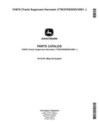 CATÁLOGO DE PIEZAS DE LA COSECHADORA JOHN DEERE CH670 MANUAL SER 1T8C670XXXX210001-