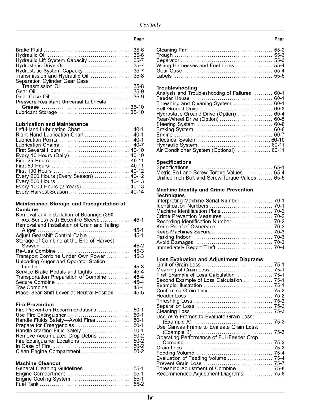 MANUAL DEL OPERADOR DE LA COSECHADORA JOHN DEERE C230