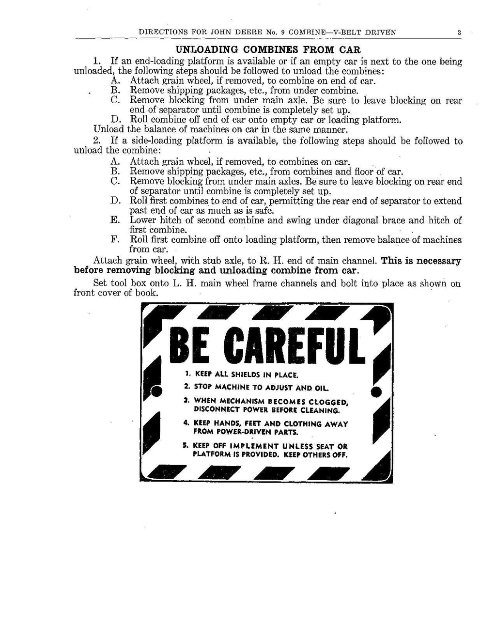 MANUAL DEL OPERADOR DE LA COSECHADORA JOHN DEERE 9