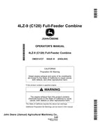 MANUAL DEL OPERADOR DE LA COSECHADORA JOHN DEERE C120 4LZ-9