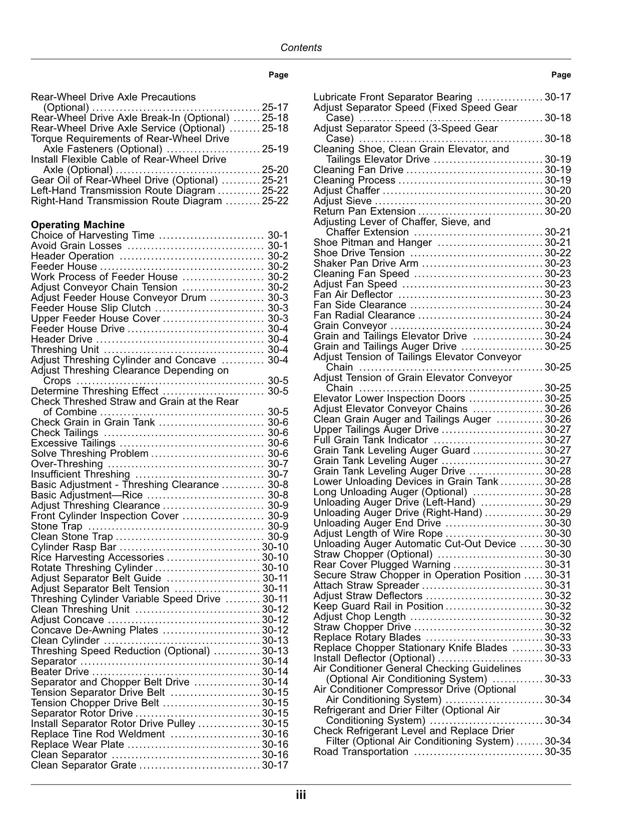 MANUAL DEL OPERADOR DE LA COSECHADORA JOHN DEERE C120 4LZ-9