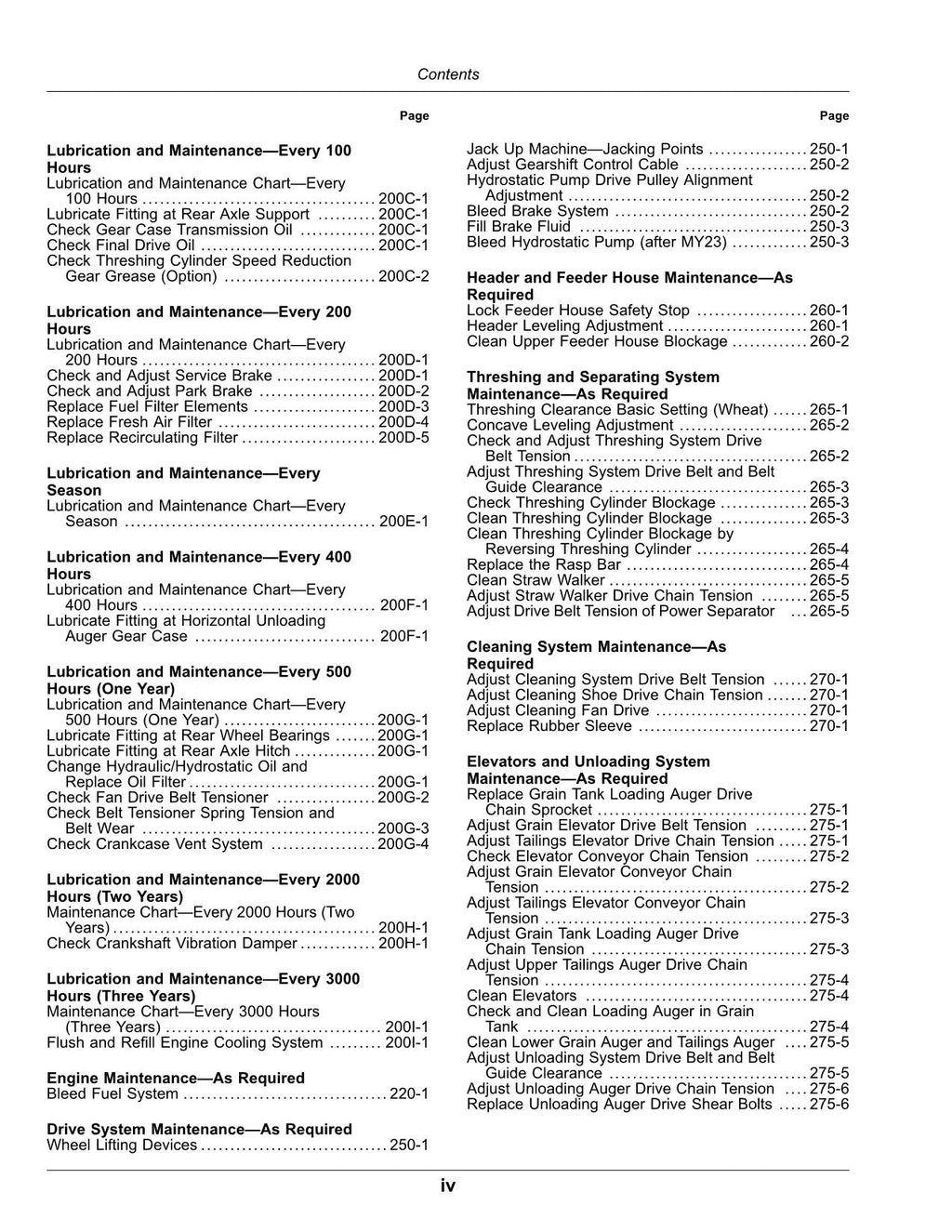 MANUAL DEL OPERADOR DE LA COSECHADORA JOHN DEERE W430