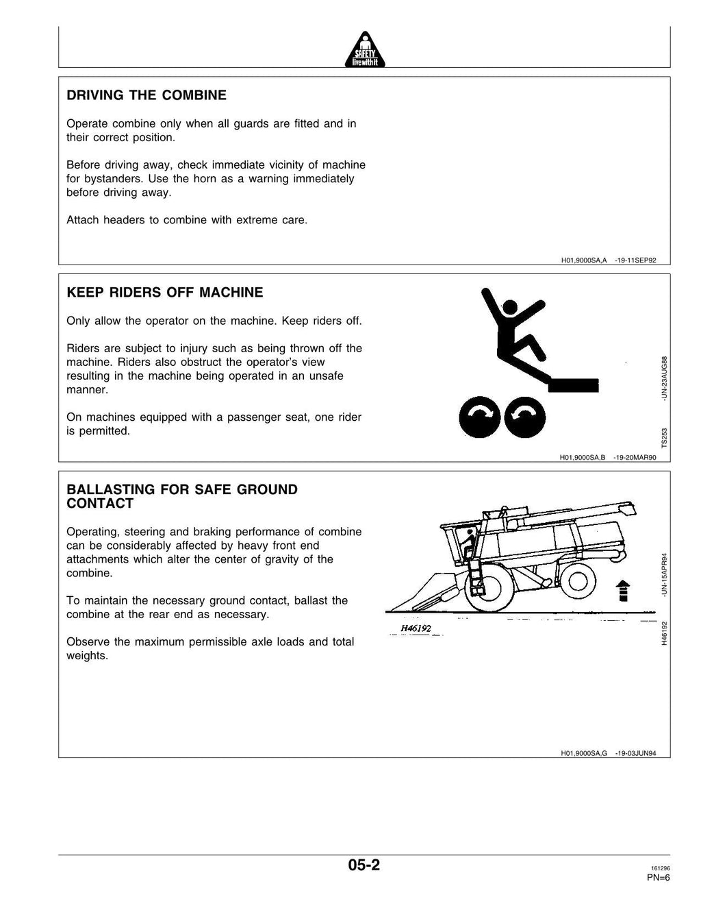 MANUAL DEL OPERADOR DE LA COSECHADORA JOHN DEERE CTS CTS II