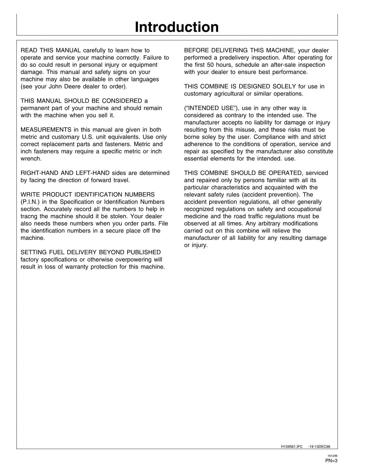MANUAL DEL OPERADOR DE LA COSECHADORA JOHN DEERE CTS CTS II