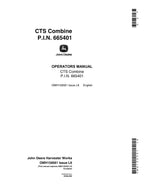 MANUAL DEL OPERADOR DE LA COSECHADORA JOHN DEERE CTS CTS II