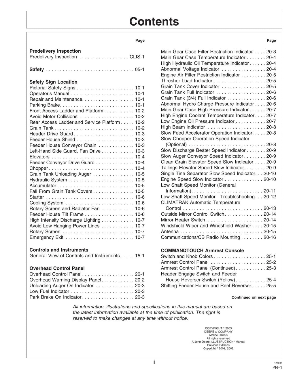 MANUAL DEL OPERADOR DE LA COSECHADORA JOHN DEERE 9880 STS N.° 3