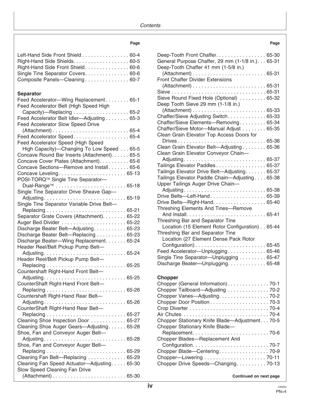 MANUAL DEL OPERADOR DE LA COSECHADORA JOHN DEERE 9880 STS N.° 3