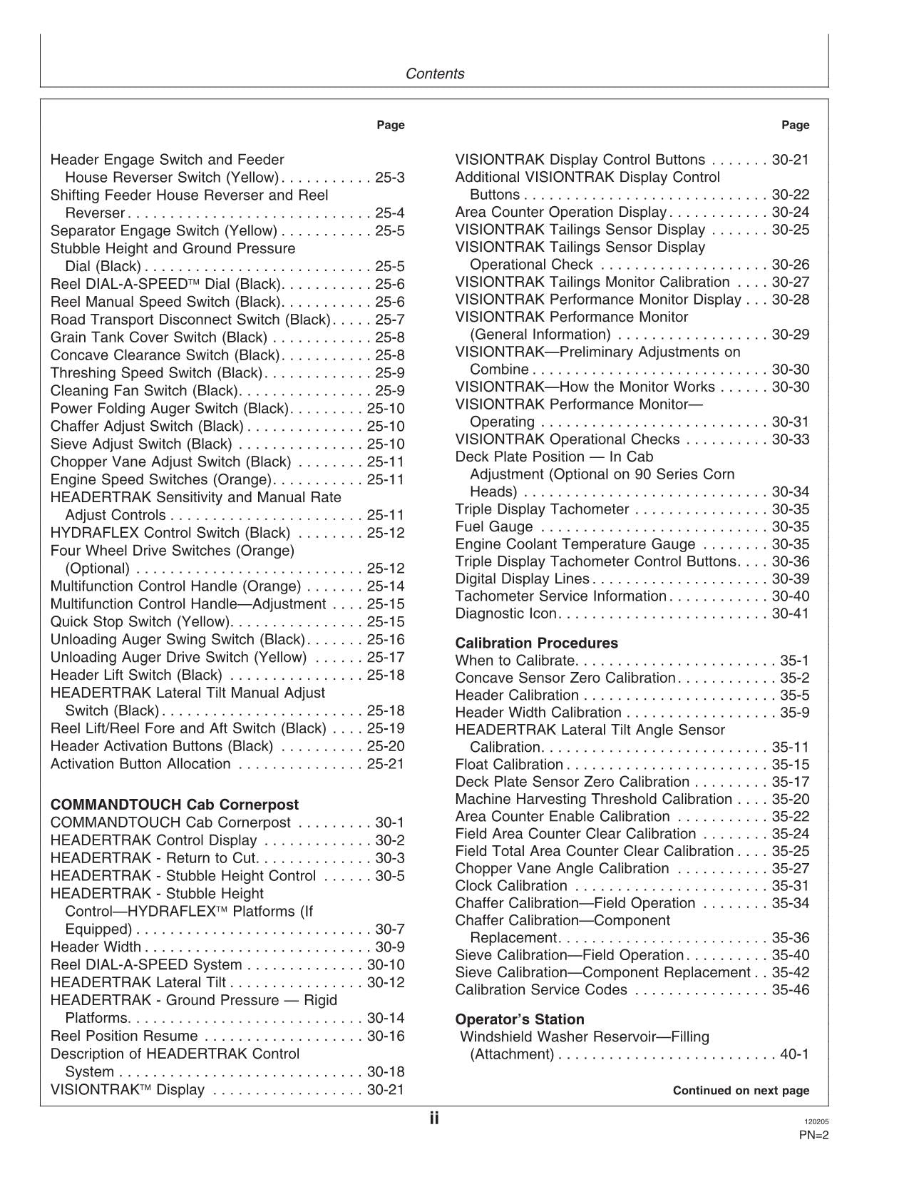 MANUAL DEL OPERADOR DE LA COSECHADORA JOHN DEERE 9880i STS N.° 1