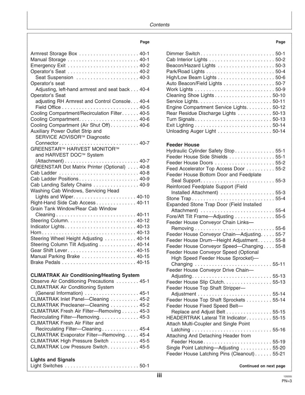 MANUAL DEL OPERADOR DE LA COSECHADORA JOHN DEERE 9880i STS N.° 1