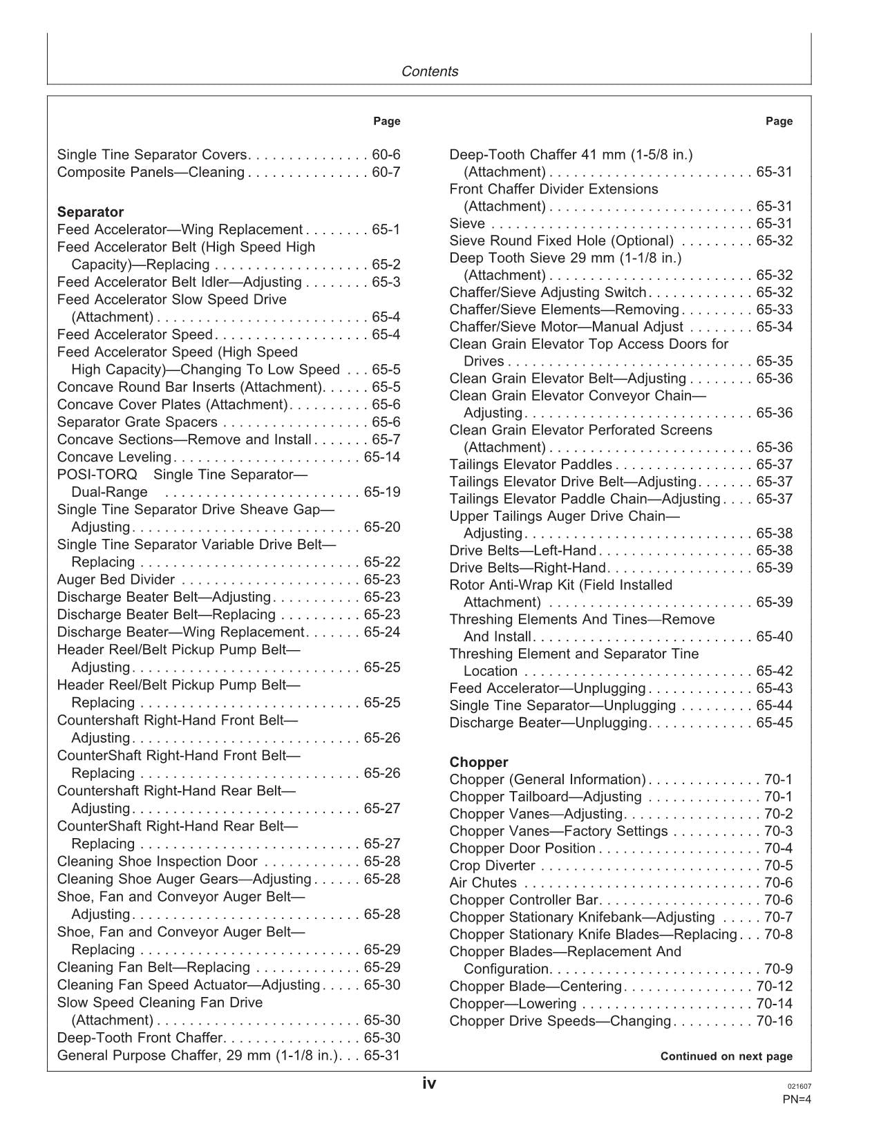 MANUAL DEL OPERADOR DE LA COSECHADORA JOHN DEERE 9560i STS N.° 2