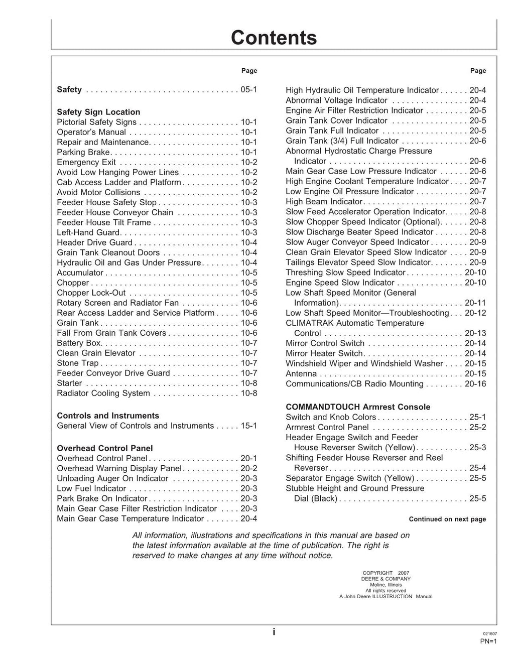 MANUAL DEL OPERADOR DE LA COSECHADORA JOHN DEERE 9560i STS N.° 2