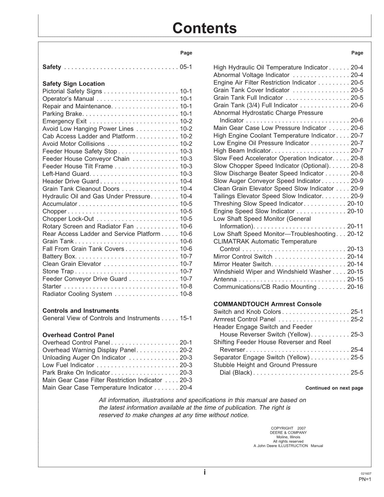 MANUAL DEL OPERADOR DE LA COSECHADORA JOHN DEERE 9560i STS N.° 2