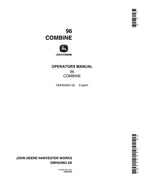 MANUAL DEL OPERADOR DE LA COSECHADORA JOHN DEERE 96