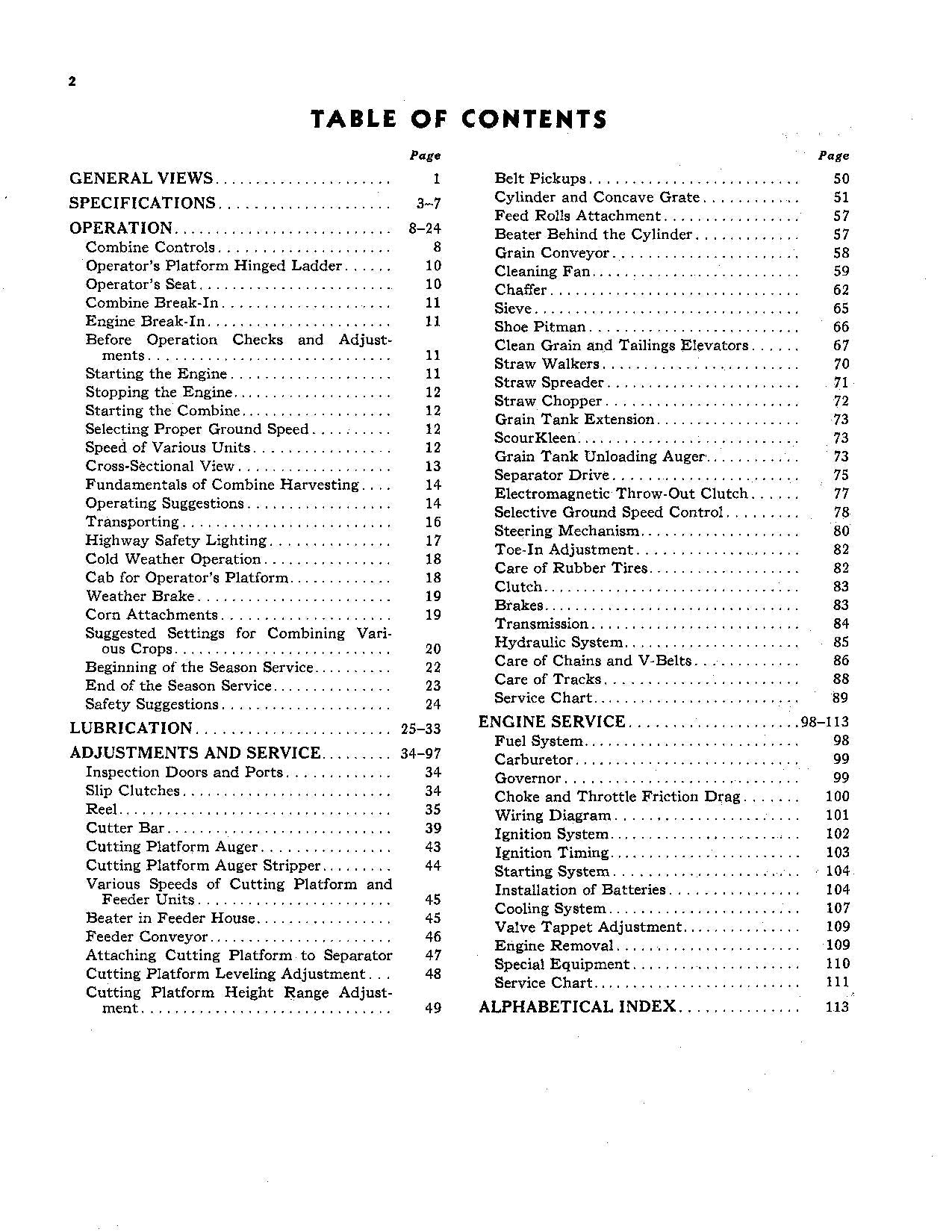 MANUAL DEL OPERADOR DE LA COSECHADORA JOHN DEERE 95 N.° 2