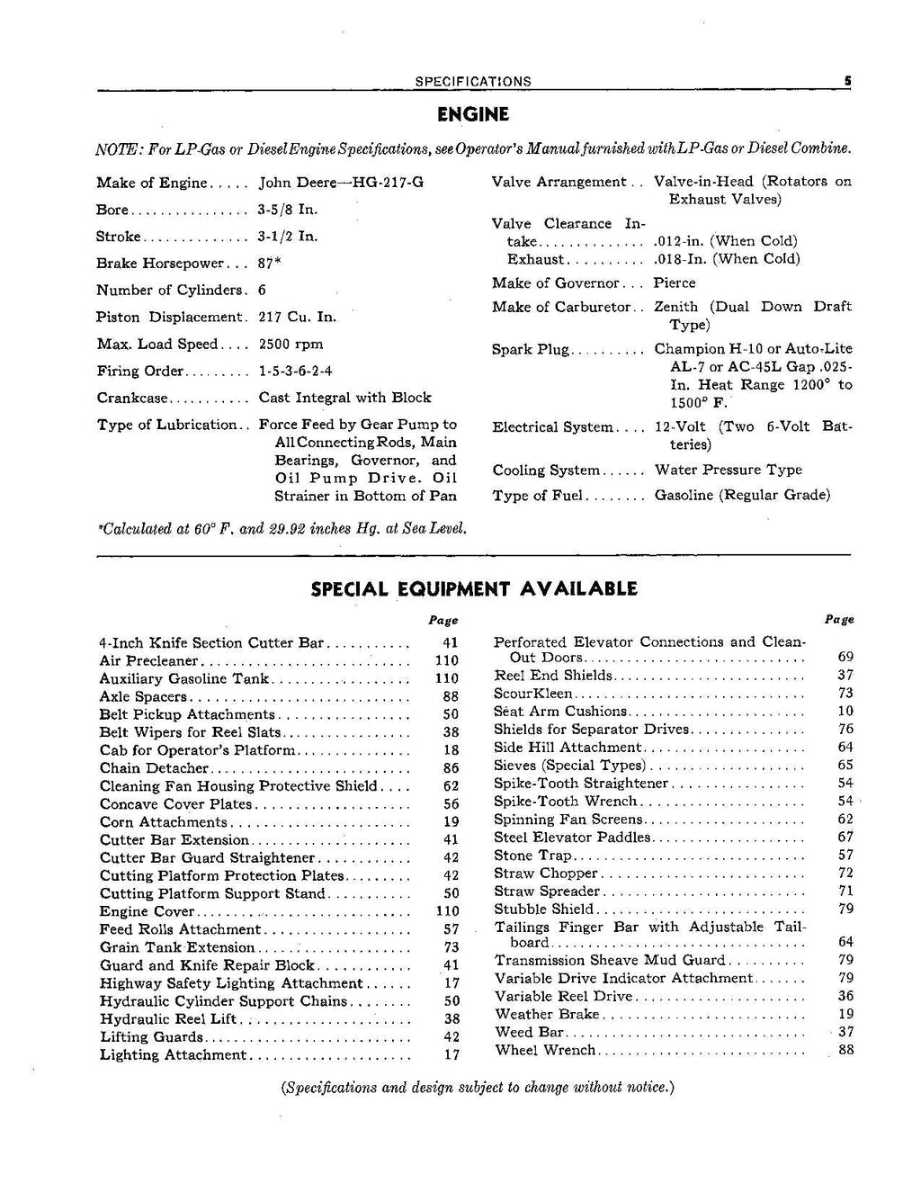 MANUAL DEL OPERADOR DE LA COSECHADORA JOHN DEERE 95 N.° 2