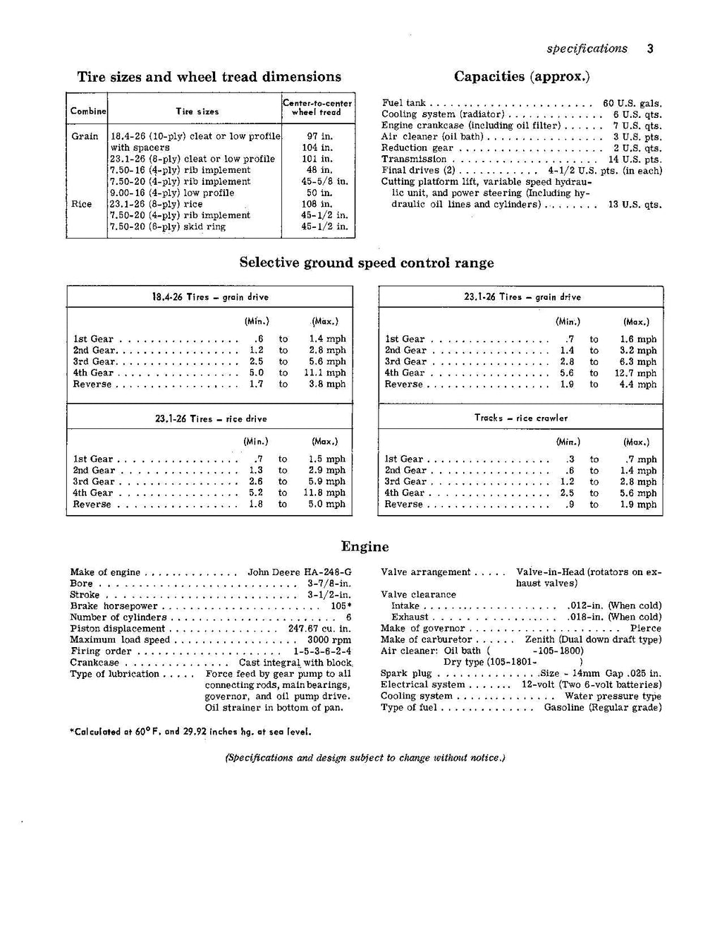 MANUAL DEL OPERADOR DE LA COSECHADORA JOHN DEERE 95H N.° 6