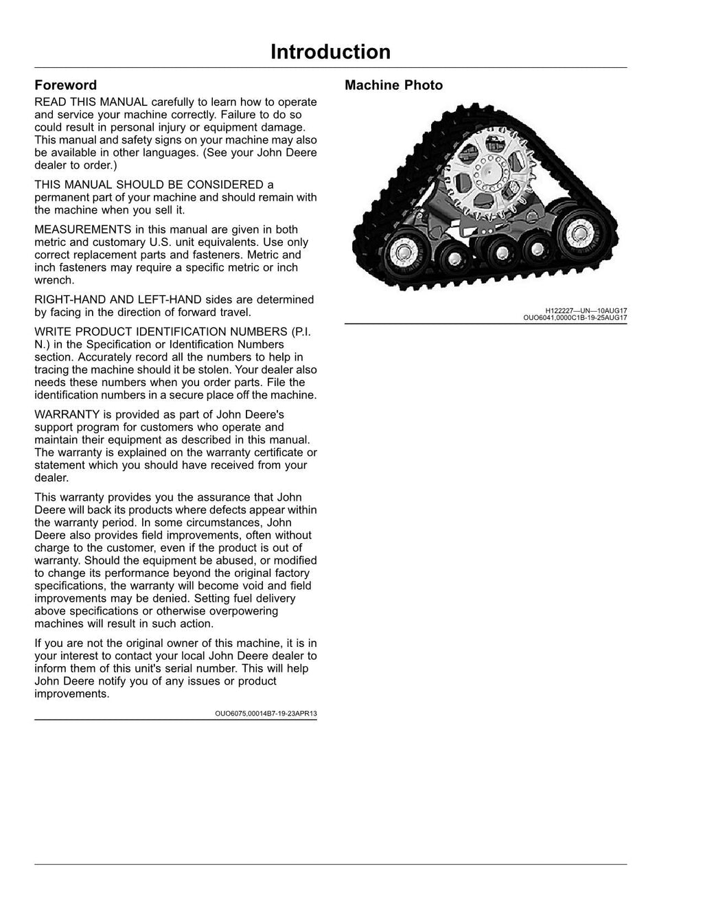MANUAL DEL OPERADOR DE LA COSECHADORA JOHN DEERE X9 1000 1100 815001-820000
