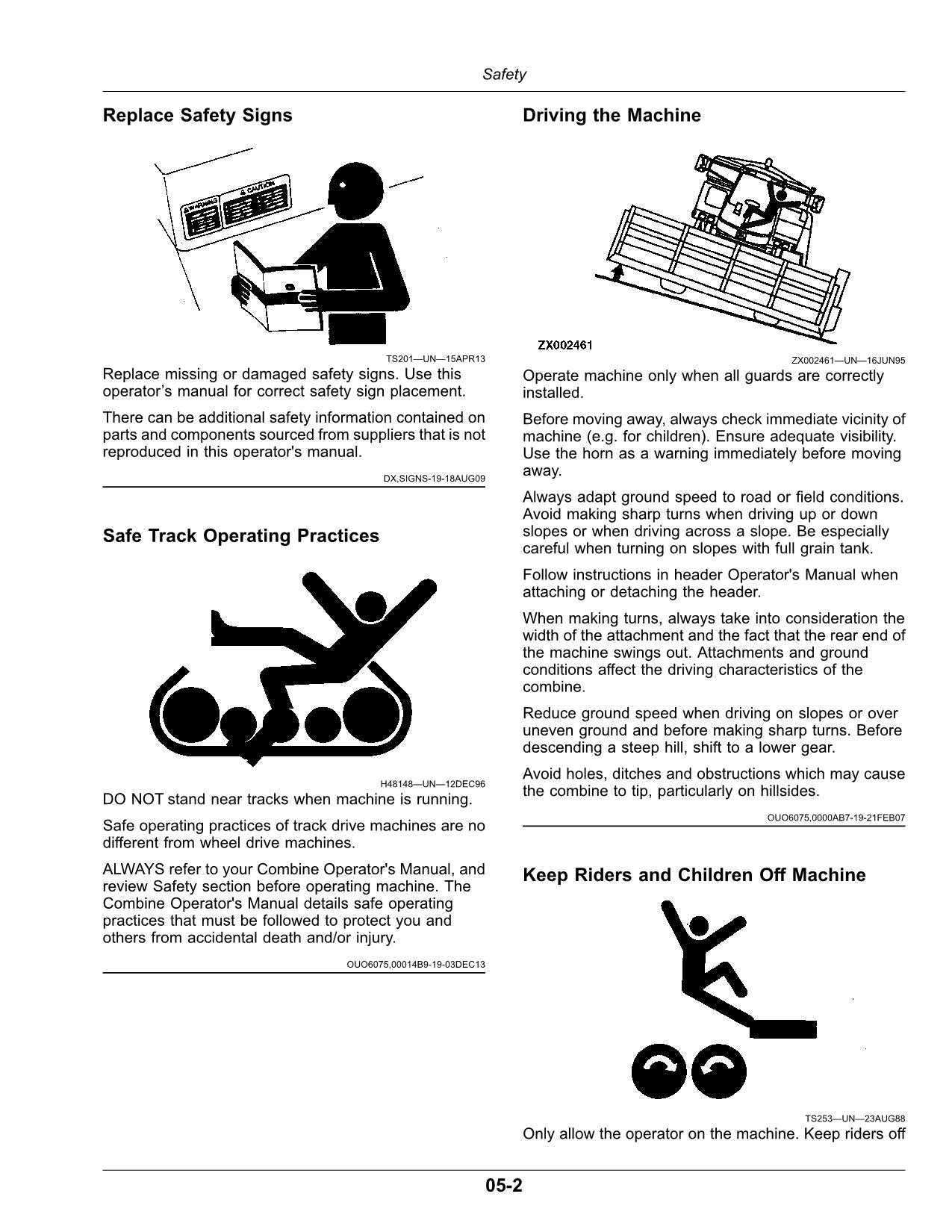 MANUAL DEL OPERADOR DE LA COSECHADORA JOHN DEERE X9 1000 1100 815001-820000