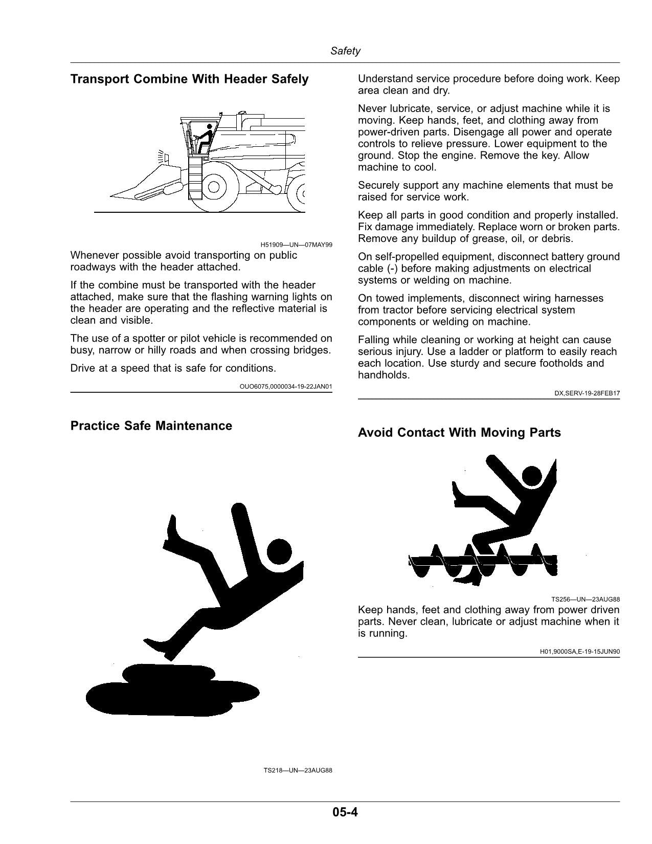MANUAL DEL OPERADOR DE LA COSECHADORA JOHN DEERE X9 1000 1100 815001-820000