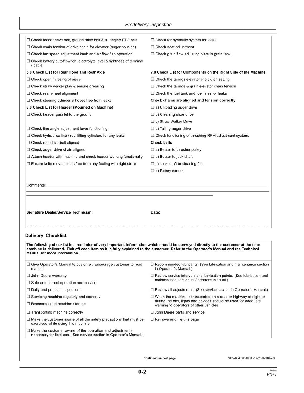 MANUAL DEL OPERADOR DE LA COSECHADORA JOHN DEERE W50 V2