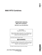 MANUAL DEL OPERADOR DE LA COSECHADORA JOHN DEERE 9660 WTS N.° 1