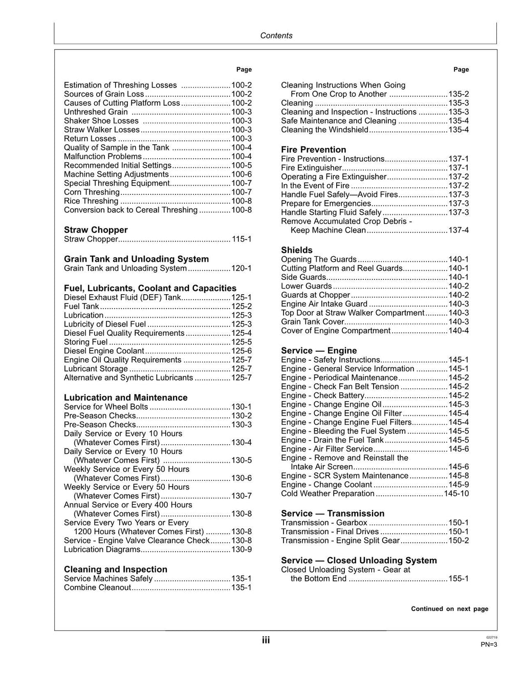 MANUAL DEL OPERADOR DE LA COSECHADORA JOHN DEERE W440 N.° 2