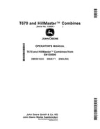 MANUAL DEL OPERADOR DE LA COSECHADORA JOHN DEERE T670 HILLMASTER