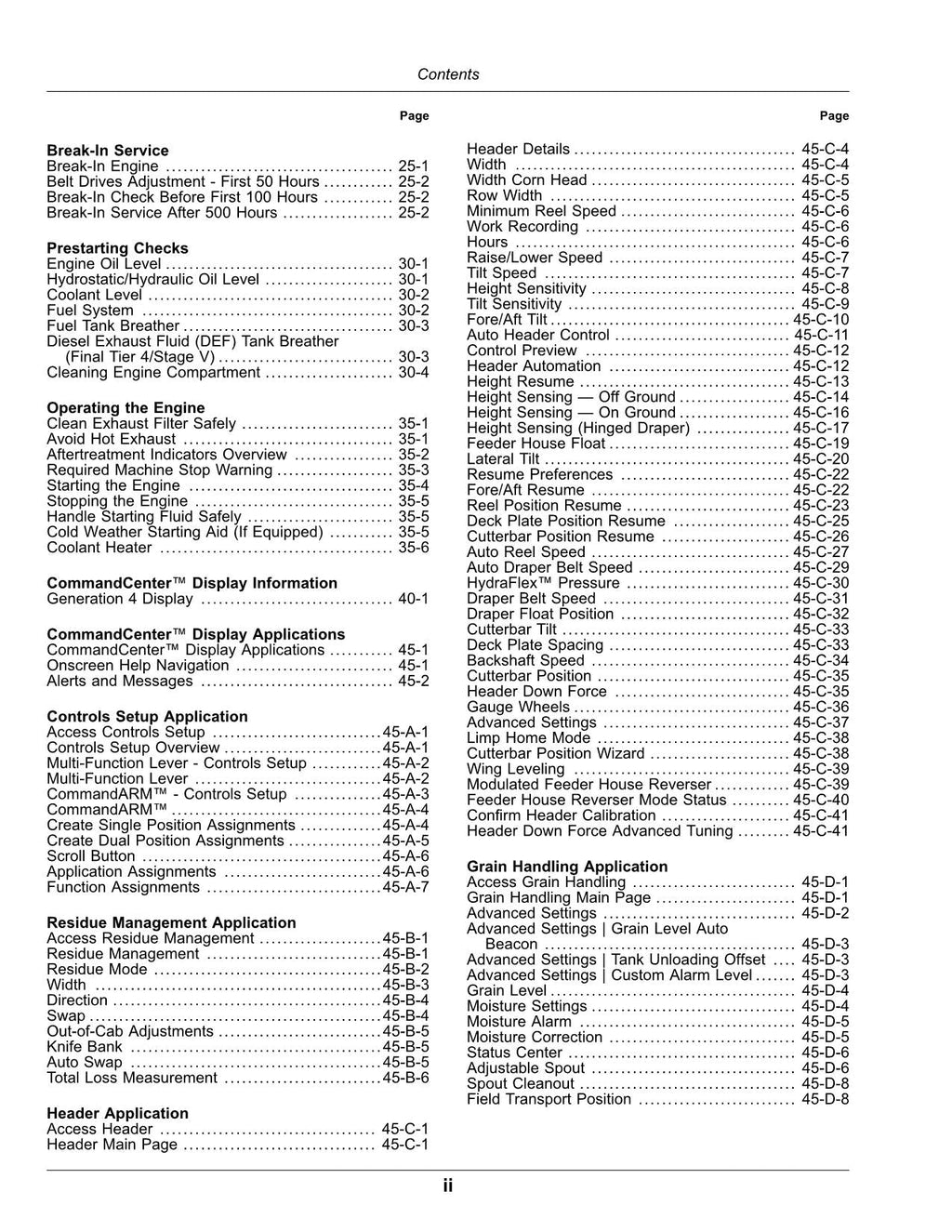 MANUAL DEL OPERADOR DE LA COSECHADORA JOHN DEERE X9 1000 1100 820001-NORTH AMERICAN