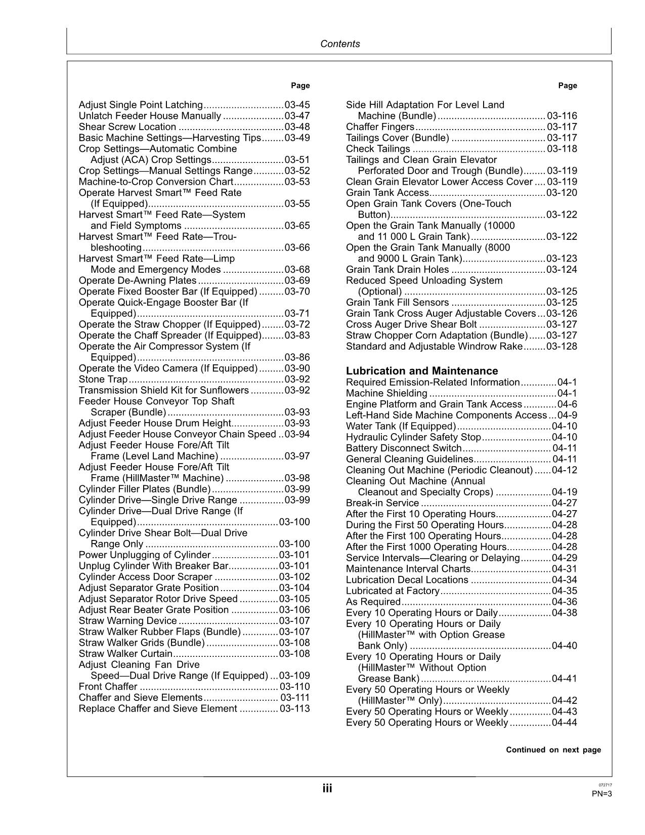 MANUAL DEL OPERADOR DE LA COSECHADORA JOHN DEERE T670