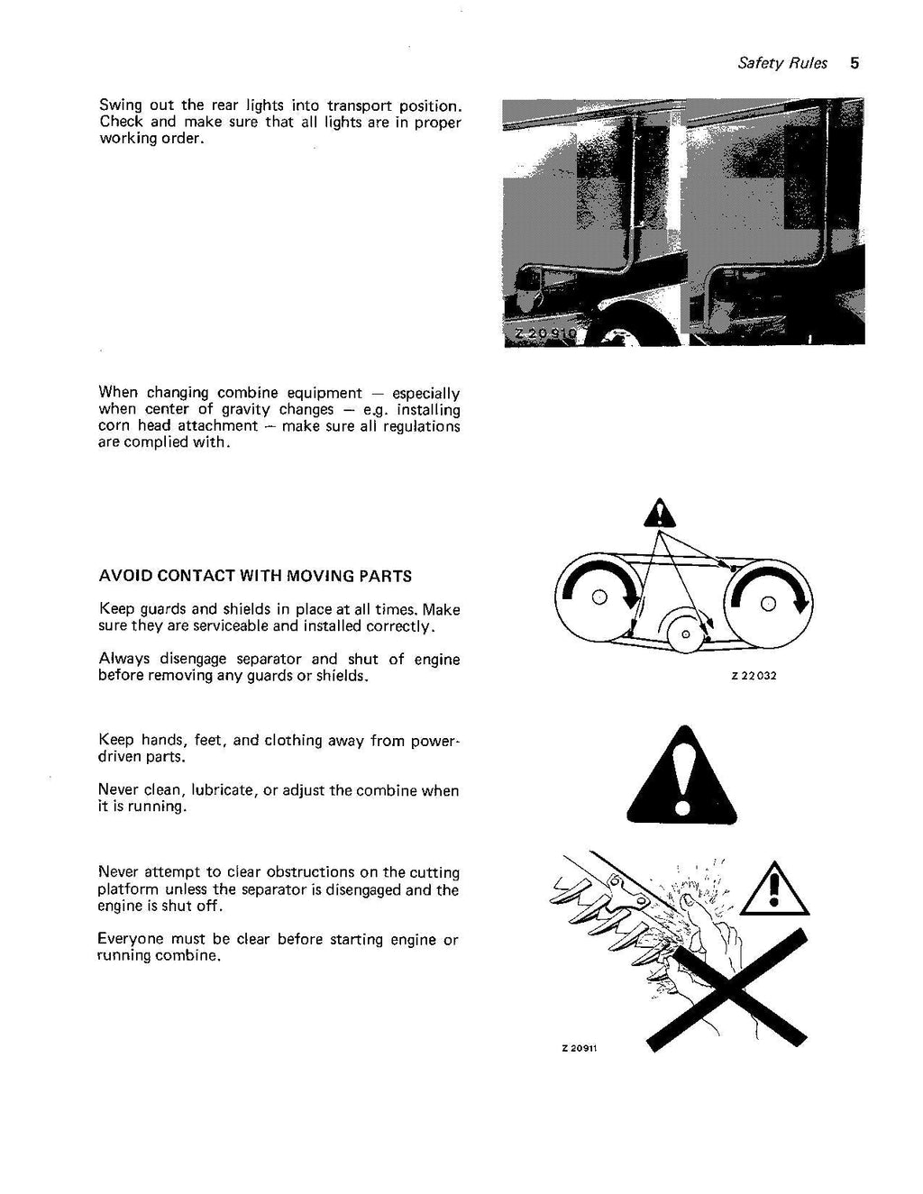 MANUAL DEL OPERADOR DE LA COSECHADORA JOHN DEERE 955