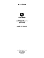 CATÁLOGO DE PIEZAS DE LA COSECHADORA JOHN DEERE W70 MANUAL N.° 1