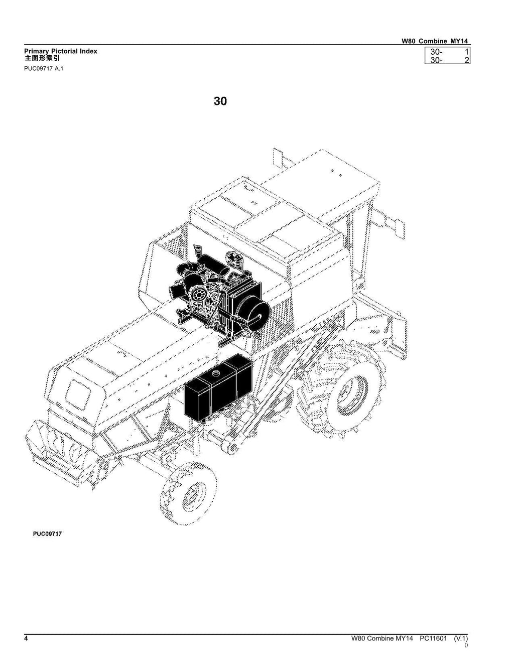 MANUAL DEL CATÁLOGO DE PIEZAS DE LA COSECHADORA JOHN DEERE W80