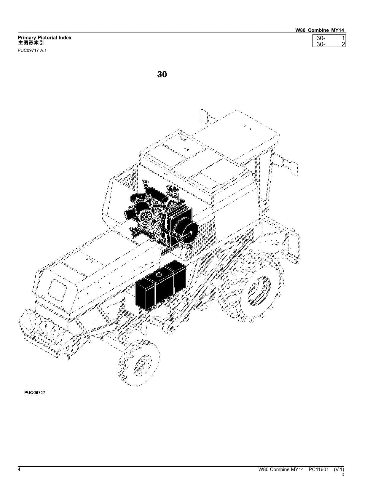 MANUAL DEL CATÁLOGO DE PIEZAS DE LA COSECHADORA JOHN DEERE W80