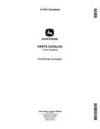 MANUAL DEL CATÁLOGO DE PIEZAS DE LA COSECHADORA JOHN DEERE C110 N.° 2