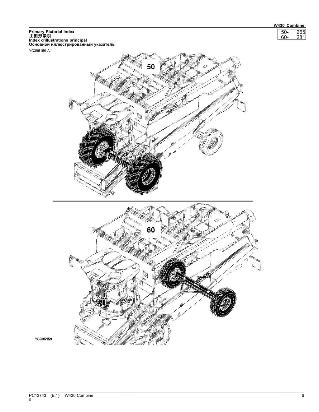 MANUAL DEL CATÁLOGO DE PIEZAS DE LA COSECHADORA JOHN DEERE W430