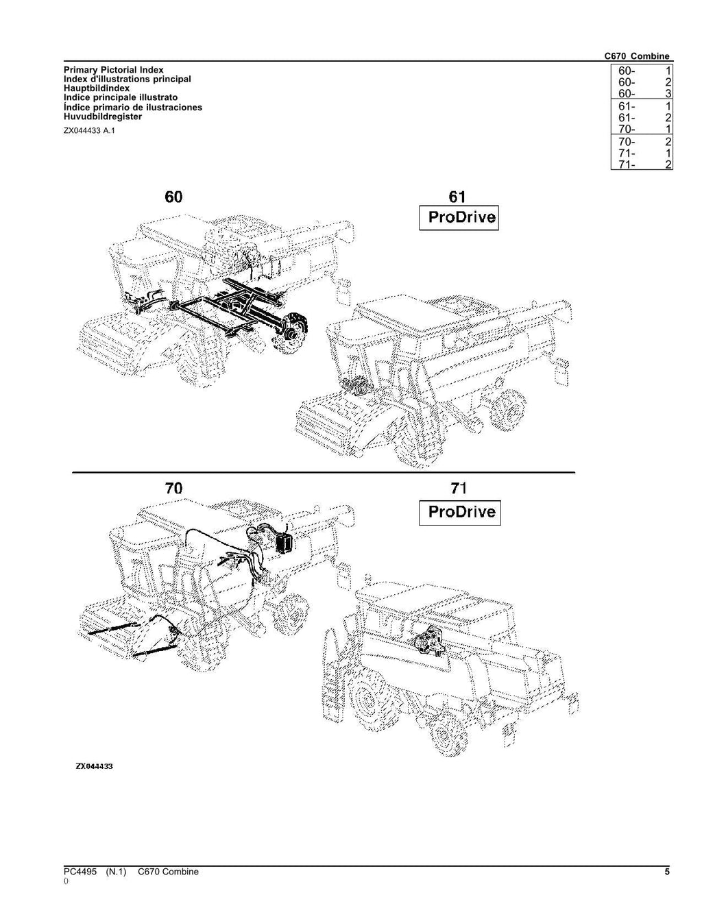 MANUAL DEL CATÁLOGO DE PIEZAS DE LA COSECHADORA JOHN DEERE C670