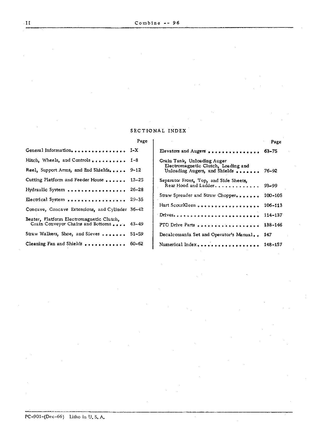 MANUAL DEL CATÁLOGO DE PIEZAS DE LA COSECHADORA JOHN DEERE 96