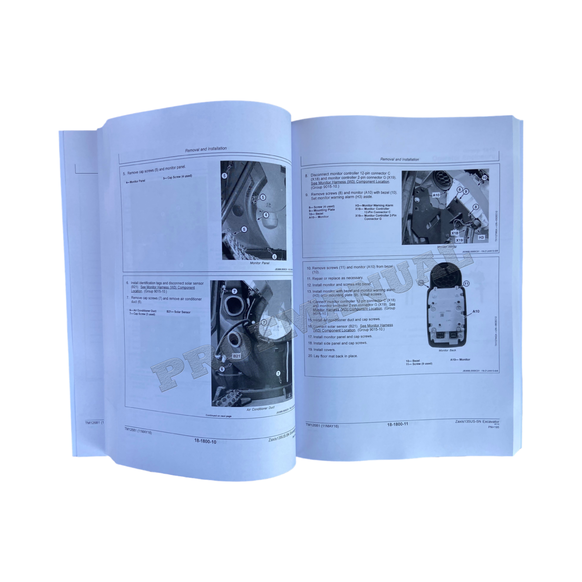 HITACHI ZAXIS 135US-5N EXCAVATOR REPAIR SERVICE MANUAL + !BONUS!