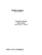 MANUAL TÉCNICO DE REPARACIÓN Y SERVICIO DE LA COSECHADORA JOHN DEERE W100 TM705019