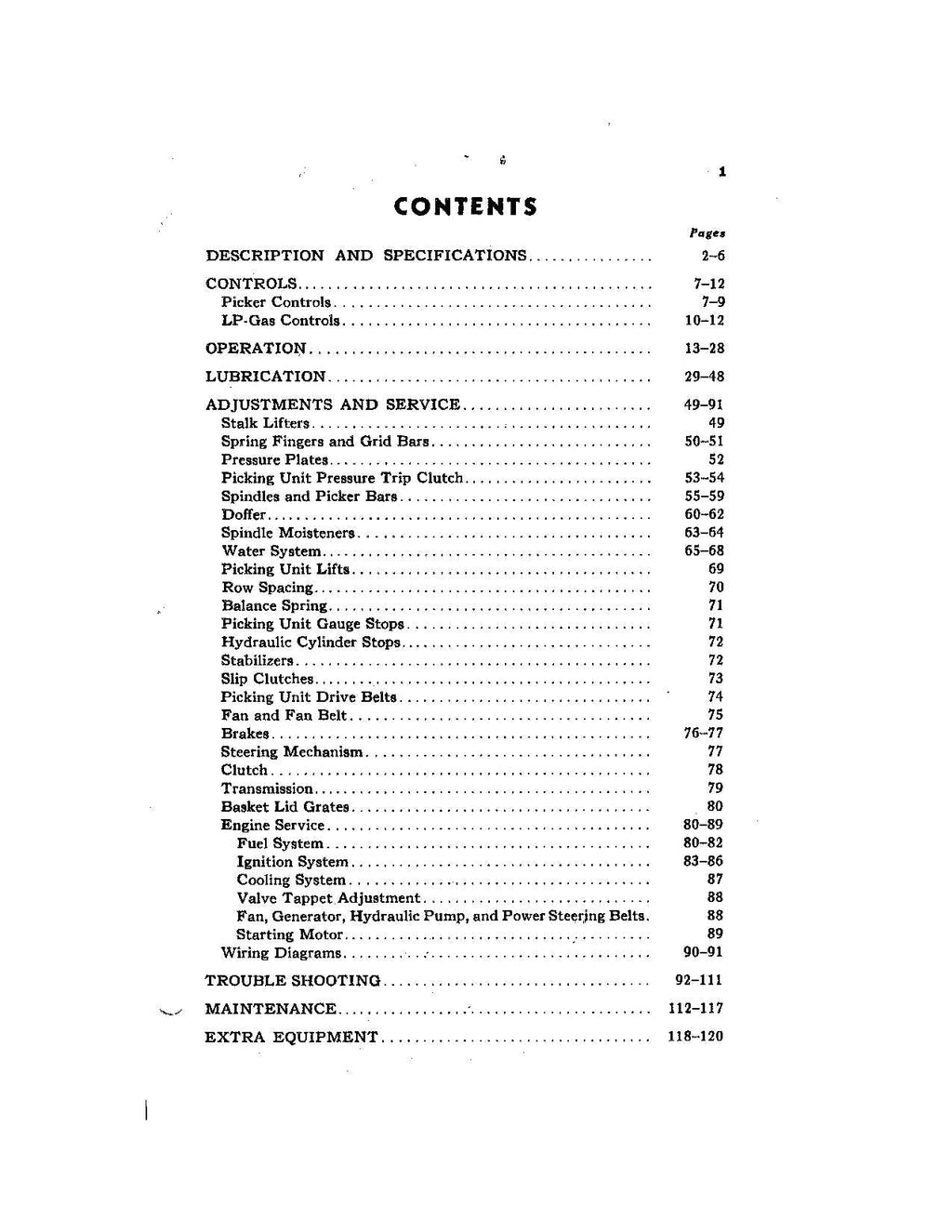 JOHN DEERE 99 MANUAL DEL OPERADOR DE LA RECOLECTORA DE ALGODÓN N.° 1
