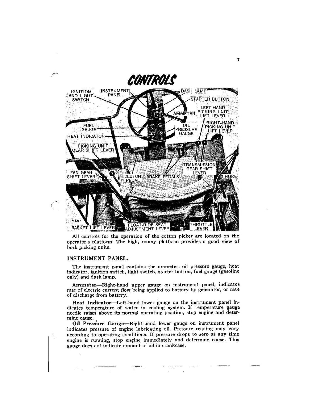 JOHN DEERE 99 MANUAL DEL OPERADOR DE LA RECOLECTORA DE ALGODÓN N.° 1