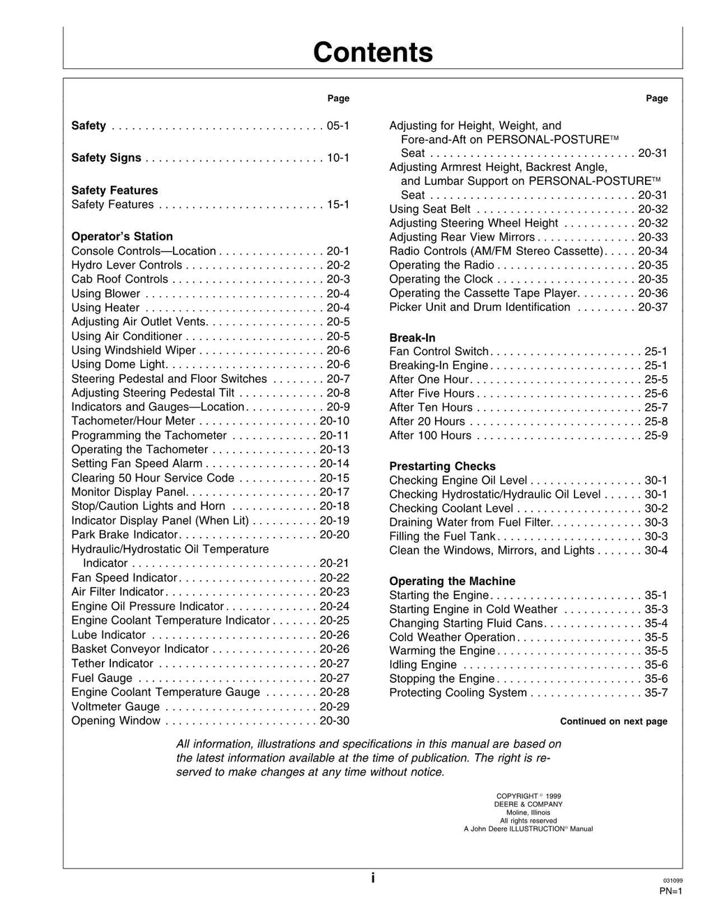 MANUAL DEL OPERADOR DE LA RECOLECTORA DE ALGODÓN JOHN DEERE 9970 N.° 4